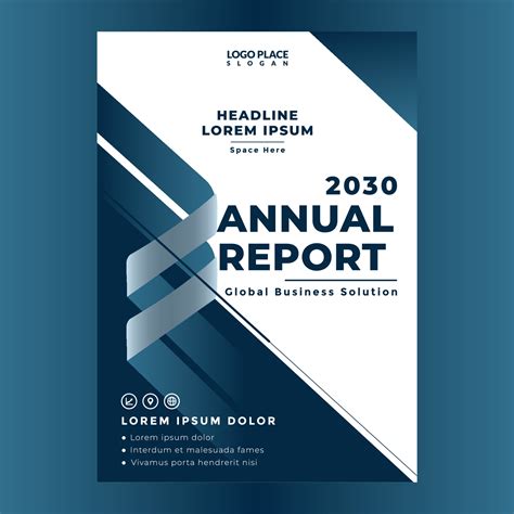 annual report front page template